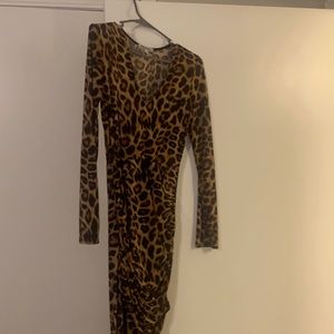 Cheetah pattern dress